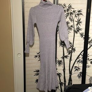 Gray bishop mermaid skirt sweater dress